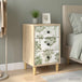 Wooden Bedside Cabinet 36cm Wide With 3 Drawers - Gotha