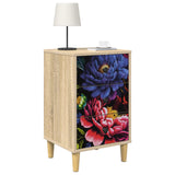 Wooden Bedside Cabinet 36cm Wide With 3 Drawers in Set Of 2 - Kiel
