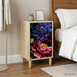Wooden Bedside Cabinet 36cm Wide With 3 Drawers - Kiel