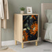 Wooden Bedside Cabinet 36cm Wide With 3 Drawers - Lochem
