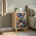Wooden Bedside Cabinet 36cm Wide With 3 Drawers - Ommen