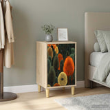 Wooden Bedside Cabinet 36cm Wide With 3 Drawers - Zaandam