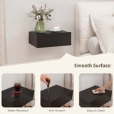 Wooden Bedside Cabinet 40cm Wide Wall Hung in Set Of 2 - Velmora