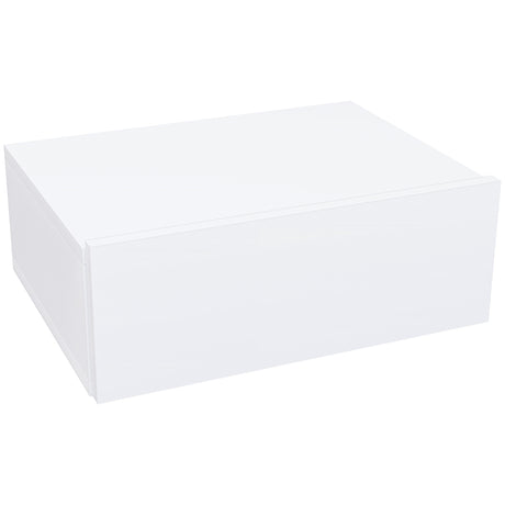 Wooden Bedside Cabinet 40cm Wide Wall Hung - Velmora