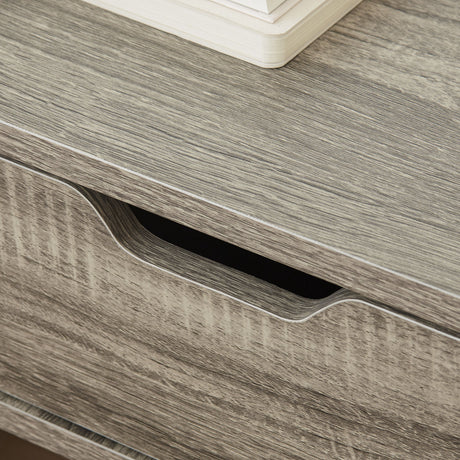 Wooden Bedside Cabinet 40cm Wide Wall Mounted With 1 Drawer in Set Of 2 - Velmora