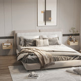 Wooden Bedside Cabinet 40cm Wide Wall Mounted With 1 Drawer in Set Of 2 - Velmora