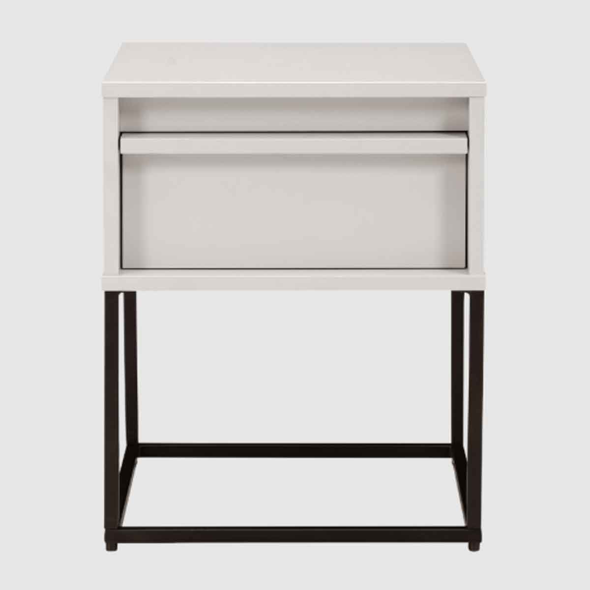 Wooden Bedside Cabinet 40cm Wide With 1 Drawer - Albion