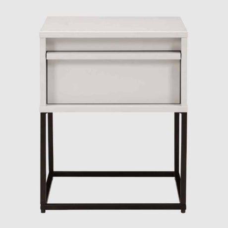 Wooden Bedside Cabinet 40cm Wide With 1 Drawer - Albion