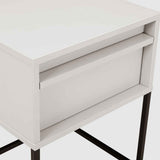 Wooden Bedside Cabinet 40cm Wide With 1 Drawer - Albion