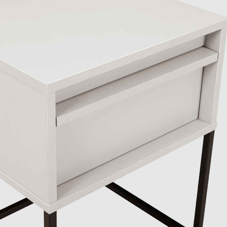 Wooden Bedside Cabinet 40cm Wide With 1 Drawer - Albion