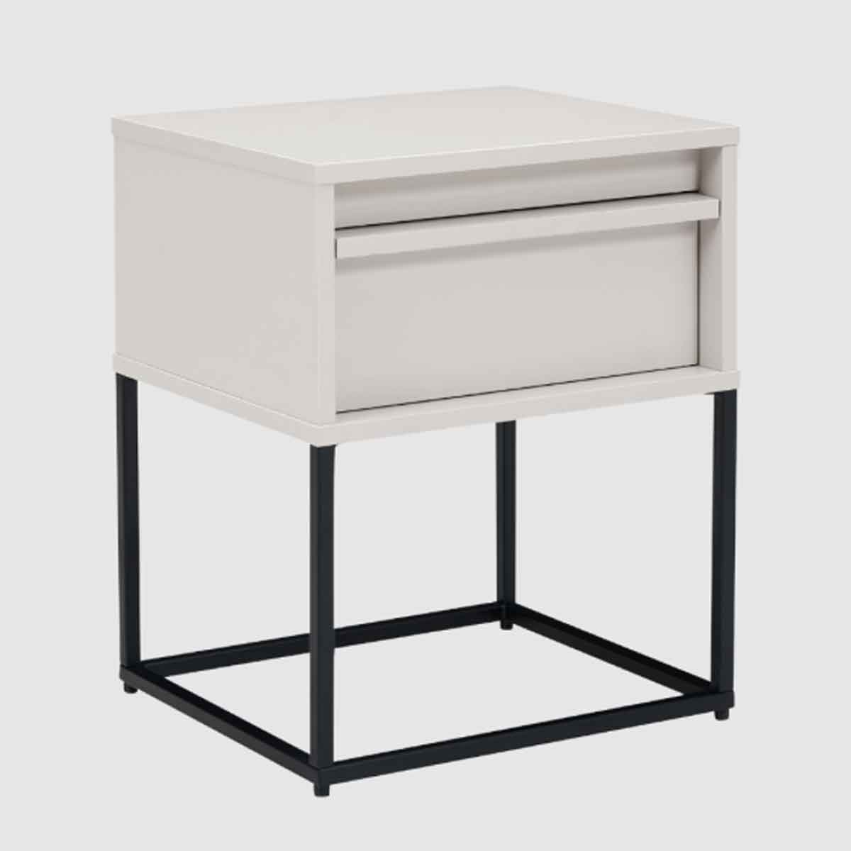 Wooden Bedside Cabinet 40cm Wide With 1 Drawer - Albion