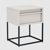 Wooden Bedside Cabinet 40cm Wide With 1 Drawer - Albion