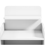 Wooden Bedside Cabinet 40cm Wide With 1 Drawer And 3 Shelves - Velmora