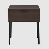 Wooden Bedside Cabinet 40cm Wide With 1 Drawer - Luna