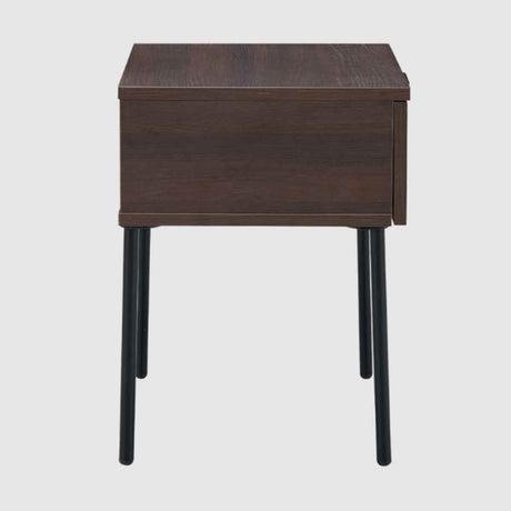 Wooden Bedside Cabinet 40cm Wide With 1 Drawer - Luna