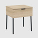 Wooden Bedside Cabinet 40cm Wide With 1 Drawer - Luna