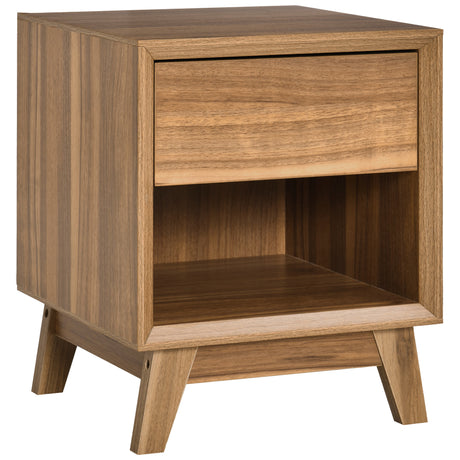 Wooden Bedside Cabinet 40cm Wide With 1 Drawer - Velmora