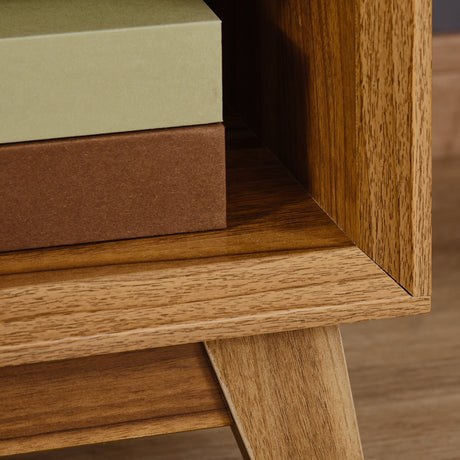 Wooden Bedside Cabinet 40cm Wide With 1 Drawer - Velmora
