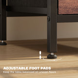 Wooden Bedside Cabinet 40cm Wide With 2 Drawers With Charging Station - Velmora