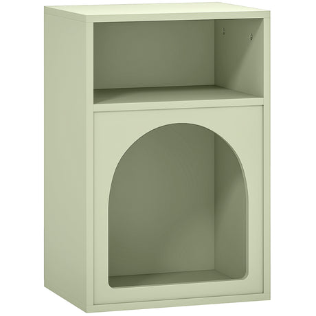 Wooden Bedside Cabinet 40cm Wide With 2 Open Compartments - Velmora