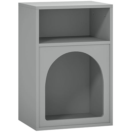 Wooden Bedside Cabinet 40cm Wide With 2 Open Compartments - Velmora