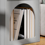 Wooden Bedside Cabinet 40cm Wide With 2 Open Compartments - Velmora