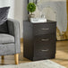 Wooden Bedside Cabinet 40cm Wide With 3 Drawers - Velmora
