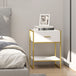 Wooden Bedside Cabinet 45cm Wide With 1 Drawer And Shelf - Velmora