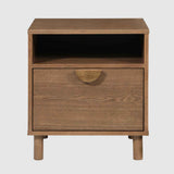 Wooden Bedside Cabinet 45cm Wide With 1 Drawer - Arc