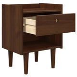 Wooden Bedside Cabinet 45cm Wide With 1 Drawer - Bilbao