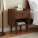 Wooden Bedside Cabinet 45cm Wide With 1 Drawer - Bilbao