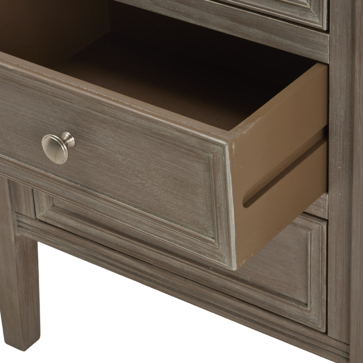 Wooden Bedside Cabinet 48cm Wide With 3 Drawers - Serene