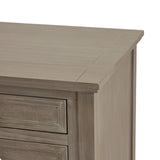 Wooden Bedside Cabinet 48cm Wide With 3 Drawers - Serene