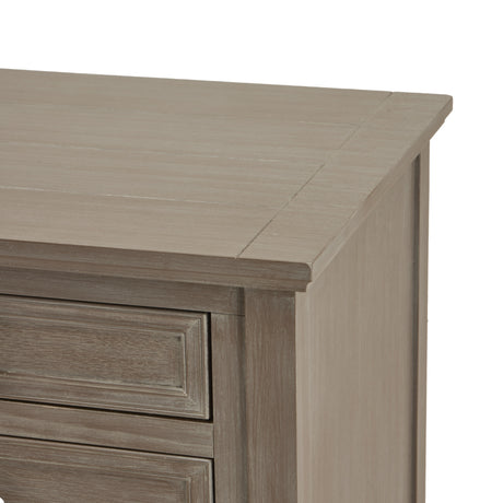 Wooden Bedside Cabinet 48cm Wide With 3 Drawers - Serene