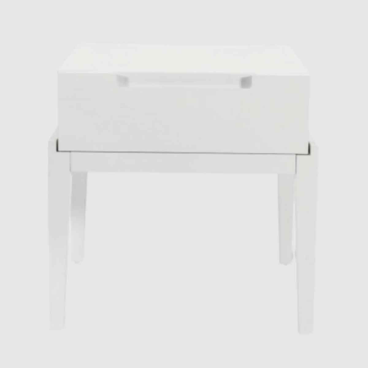 Wooden Bedside Cabinet 50cm Wide With 1 Drawer - Orchid