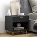 Wooden Bedside Cabinet 50cm Wide With 1 Drawer - Velmora