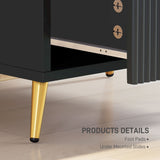 Wooden Bedside Cabinet 50cm Wide With 2 Drawers - Velmora