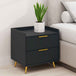 Wooden Bedside Cabinet 50cm Wide With 2 Drawers - Velmora