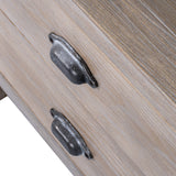 Wooden Bedside Cabinet 55cm Wide With 2 Drawers - Haldon