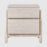 Wooden Bedside Cabinet 57cm Wide With 2 Drawers - Whisper