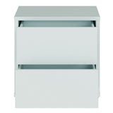 Wooden Bedside Cabinet Low With 2 Push-to-Open Drawers - Alice Springs