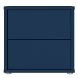 Wooden Bedside Cabinet Low With 2 Push-to-Open Drawers - Alice Springs
