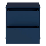 Wooden Bedside Cabinet Low With 2 Push-to-Open Drawers - Alice Springs