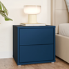 Wooden Bedside Cabinet Low With 2 Push-to-Open Drawers - Alice Springs