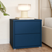 Wooden Bedside Cabinet Low With 2 Push-to-Open Drawers - Alice Springs