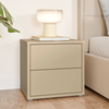 Wooden Bedside Cabinet Low With 2 Push-to-Open Drawers - Alice Springs