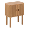 Wooden Bedside Cabinet With Sliding Door Square - Langley