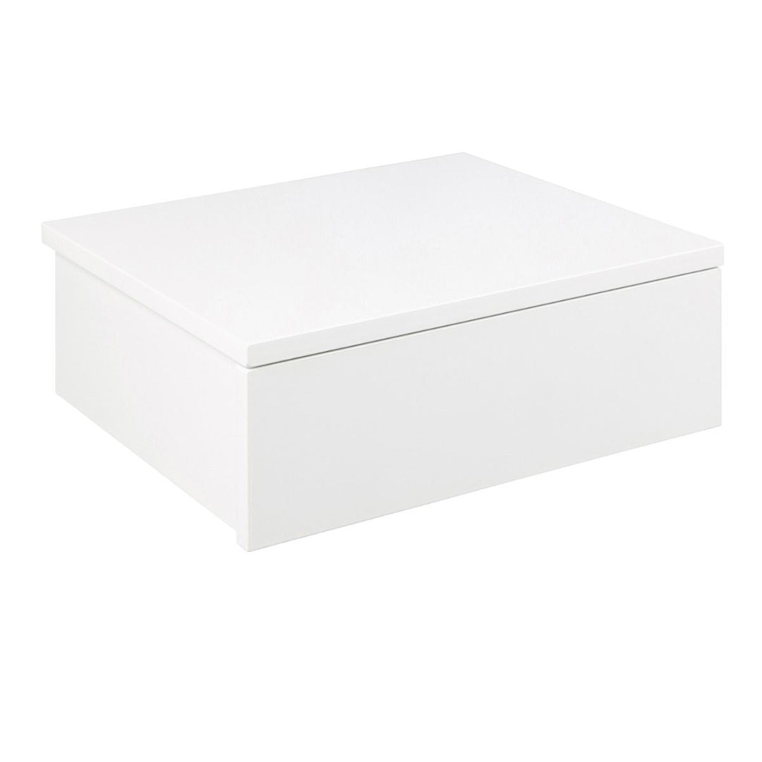 Wooden Bedside Cabinet Square Wall Hung With 1 Drawer - Avignon