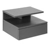 Wooden Bedside Cabinet Wall Hung With 1 Drawer - Ashlan
