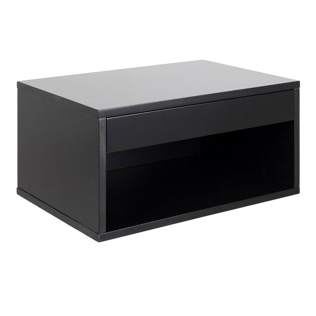 Wooden Bedside Cabinet Wall Mounted With 1 Drawer - Cholet